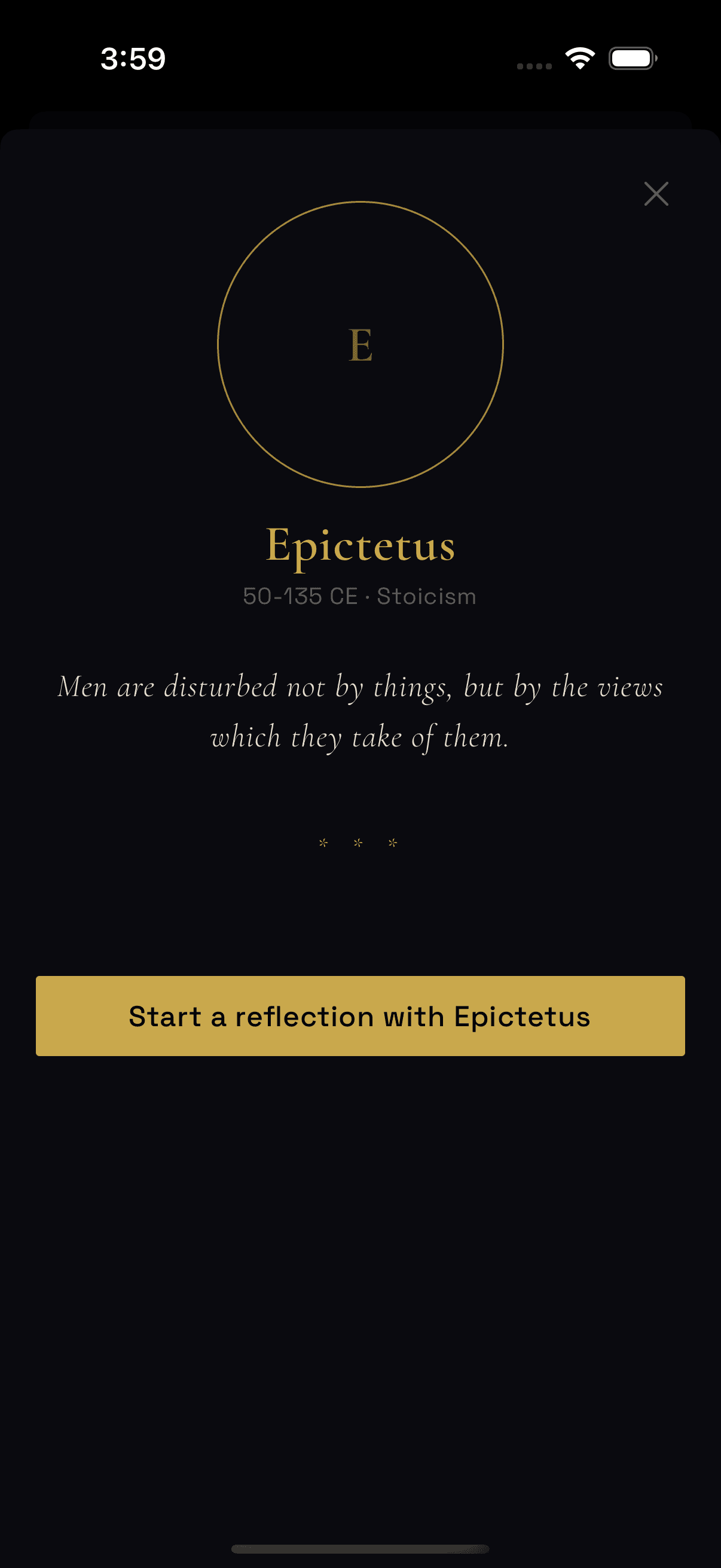 A circle, not a chatbot.